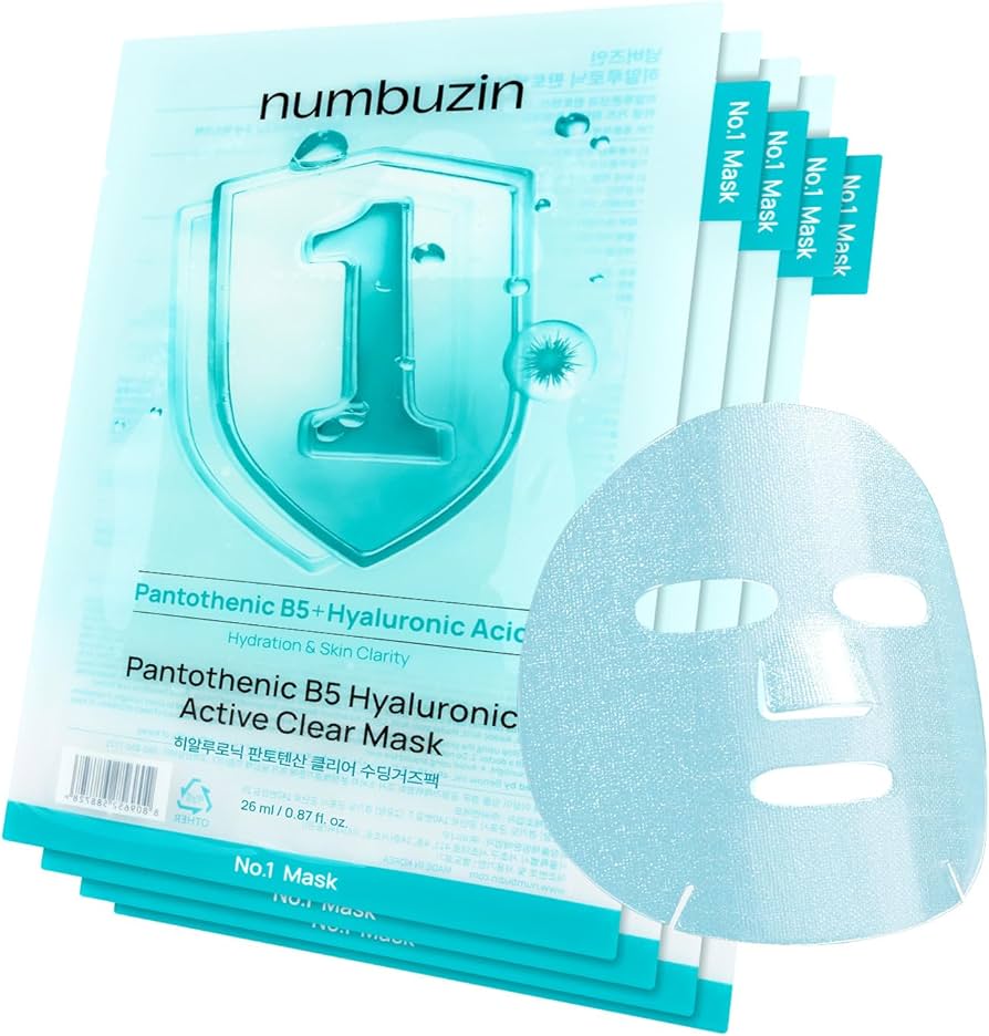 Numbuzin No.1 Hydrating Moisturizing Sheet Mask 5Pcs