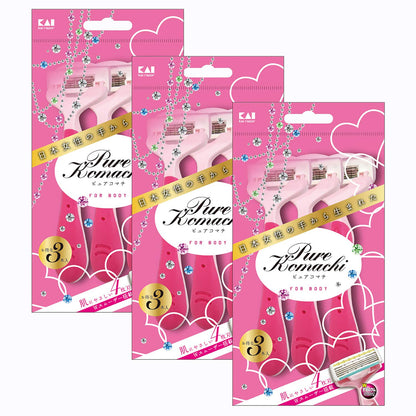 KAI Pure Komachi Women’s Razor 3pcs