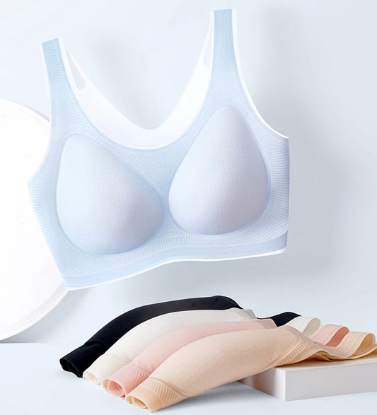 CAJ soft jelly support gathering bra 亲密花园 超薄果冻内衣 背心款（果冻）