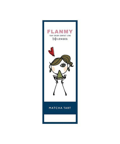 FLANMY Monthly Coloured Contact Lens Matcha Tart 1pc