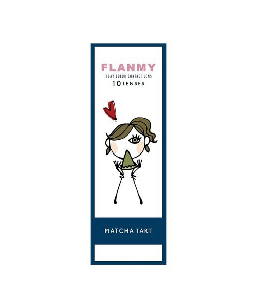 FLANMY Monthly Coloured Contact Lens Matcha Tart 1pc