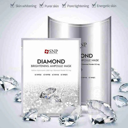 SNP Diamond Brightening Ampoule Mask 10pcs