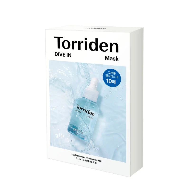 Torriden Dive-In Low-Molecule Hyaluronic Acid Mask Pack – 10 Sheets