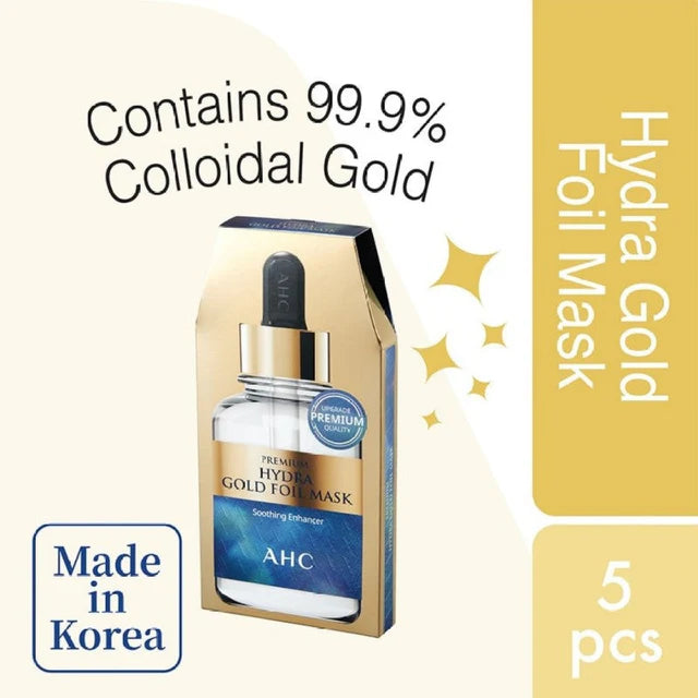 AHC Premium Hydra Gold Foil Mask 5 Sheets