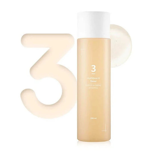 Numbuzin - No.3 Super Glowing Essence Toner 200ml - EXP [03/12/2026]