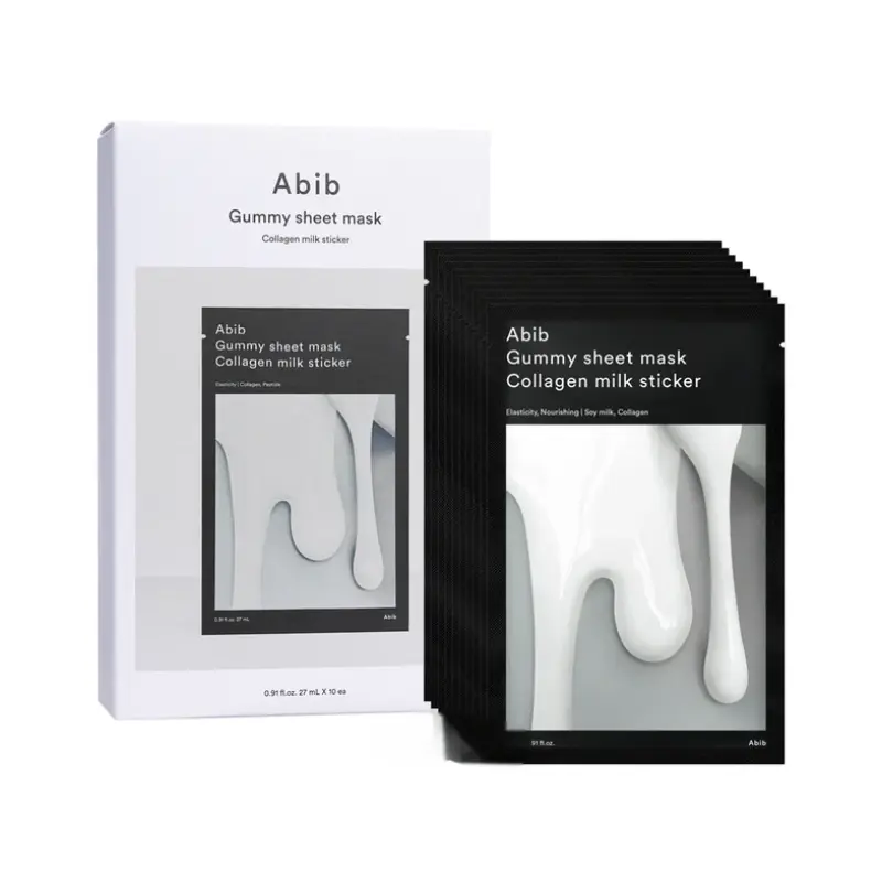 Abib - Gummy Sheet Mask Collagen Milk Sticker 27ml