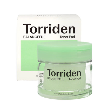 Torriden Balanceful Cica Toner Pads – 60-Sheet Soothing & Exfoliating Pads