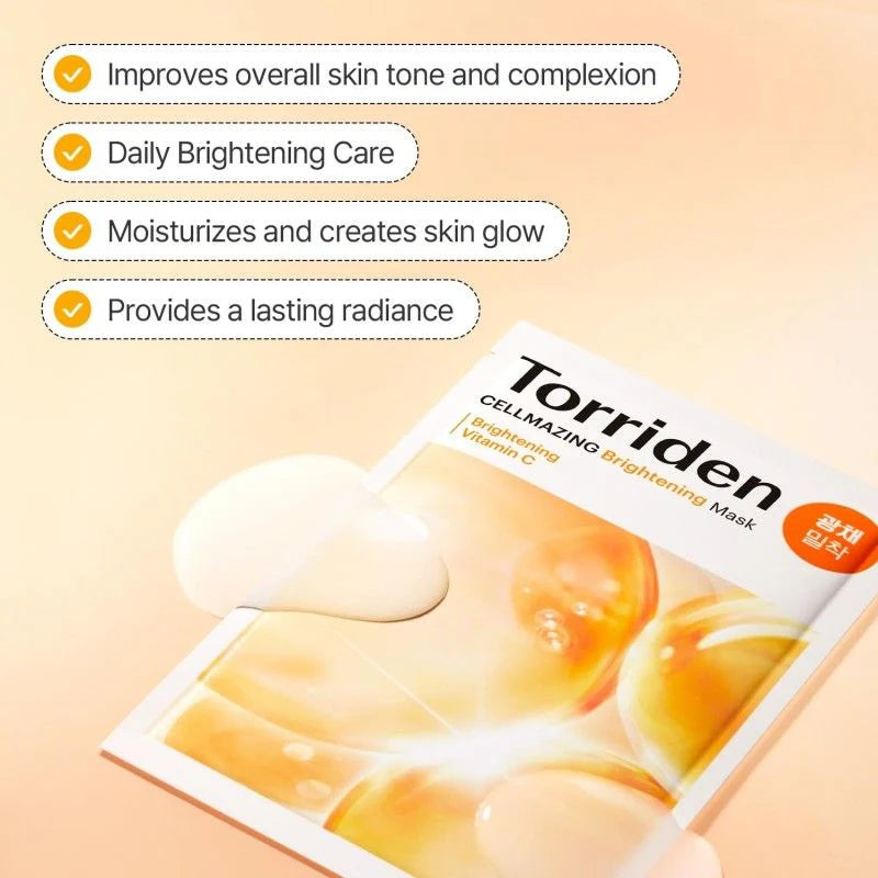 Torriden Cellmazing Vita C Brightening Mask – 10 Sheets