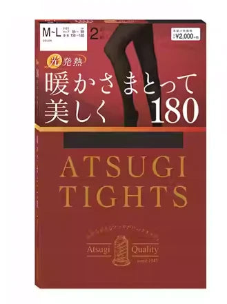 ATSUGI TIGHTS 180 DENIER BLACK M-L