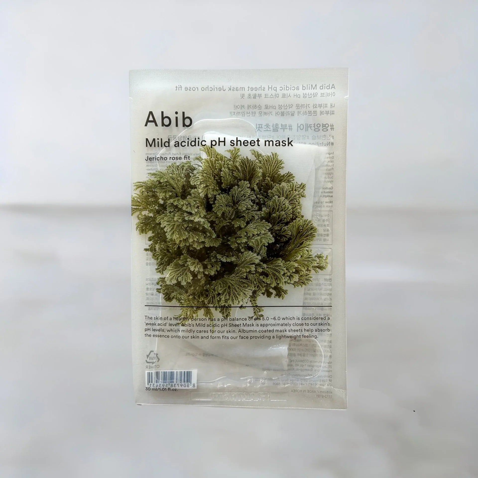 Abib - Mild Acidic pH Sheet Mask Jericho Rose Fit 30ml