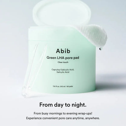 Abib Green LHA Pore Pad Clear Touch 60 Pads