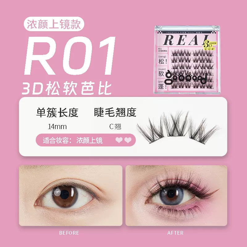 Amortals “Real” 3D False Eyelashes R01