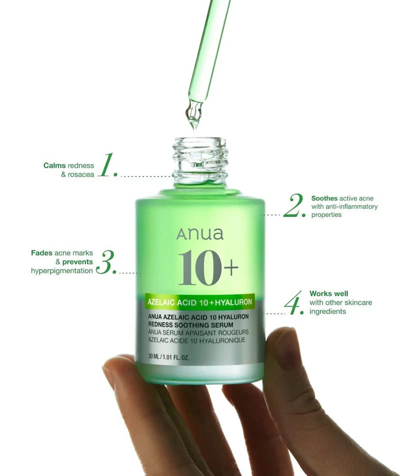 Anua - Azelaic Acid 10 Hyaluron Redness Soothing Serum 30ml