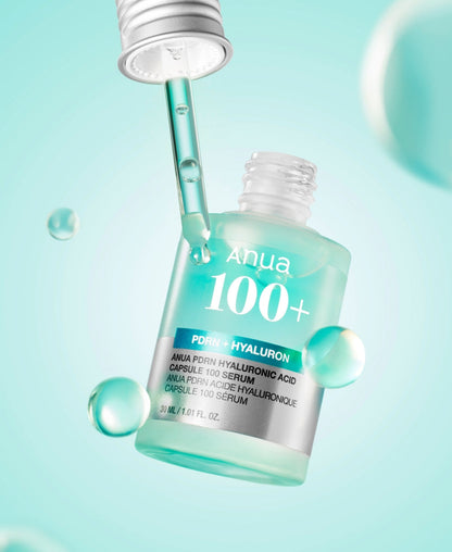 Anua - PDRN Hyaluronic Acid Capsule 100 Serum 30ml x 2 + Serum Mask Set