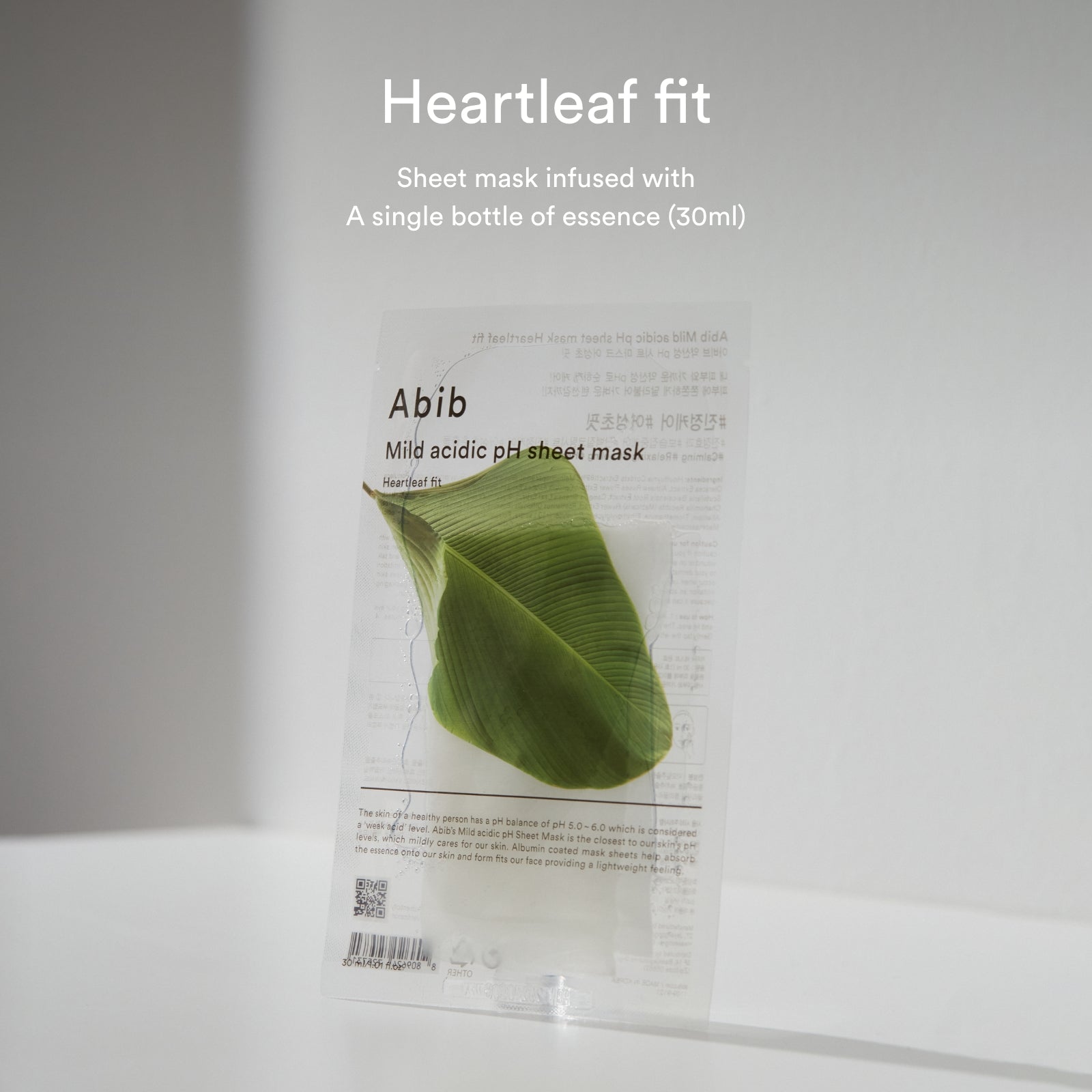 ABIB Mild Acidic pH Sheet Mask Heartleaf Fit 10pcs