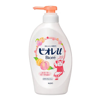 Biore U Moisturizing Body Wash Sweet Peach Scent 480ml