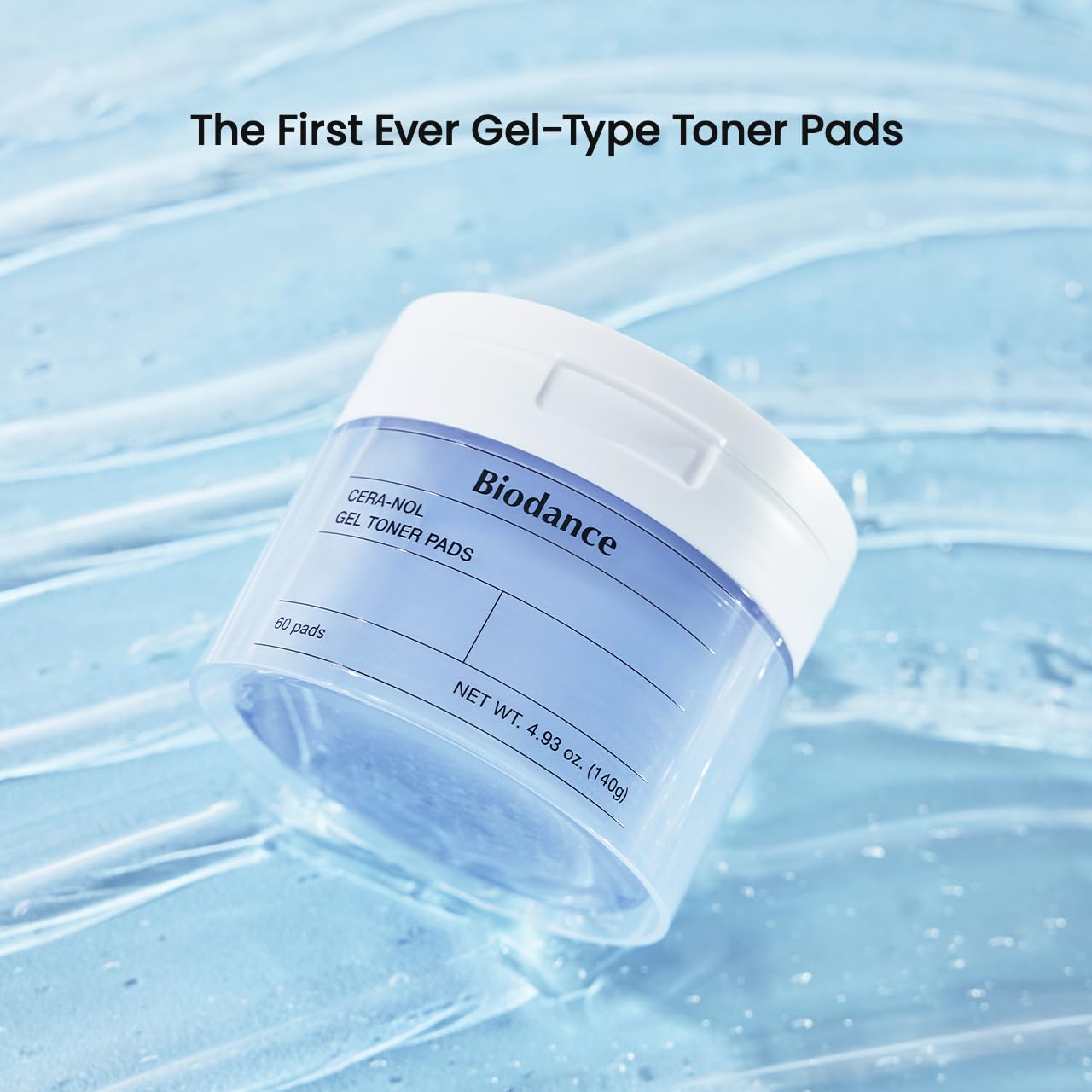Biodance Cera‑Nol 凝胶爽肤水垫（60 垫/140 克）