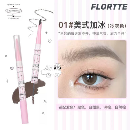 FLORTTE Club Series Dual-Ended Brow Pencil & Tint Mascara