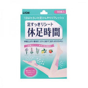 LION Kyusoku Jikan Foot Cooling Sheets 18pcs