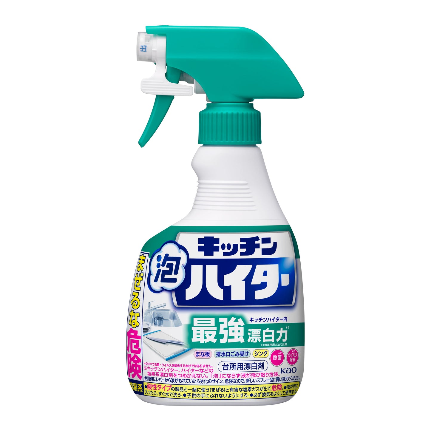 Kao Kitchen Bleach Foam Spray – Antibacterial & Deodorizing (400ml)
