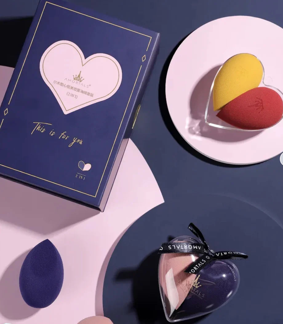 Amortals Beauty Egg Sponge Set – 2-Piece