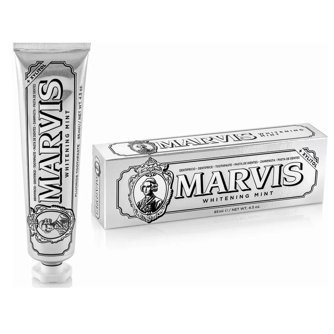 Marvis Whitening Mint Toothpaste 85ml（MARVIS 经典美白薄荷牙膏 银色85ML