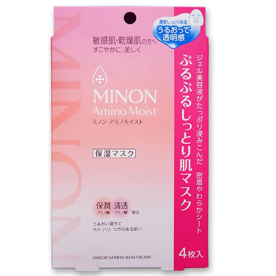 Minon Amino Moist Soft & Moisture-Rich Skin Mask,22mlx4-Pack (MINON 保湿面膜)