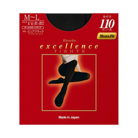 Kanebo Excellence Tights Pure Black 110D  M-L size(KANEBO 嘉娜宝加热丝袜黑色110D M-L