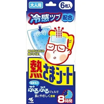 KOBAYASHI Netsusama Cooling Gel Sheet Adult 6pcs