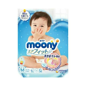 Moony Air Nappies Size M 64PK (6-11KG)