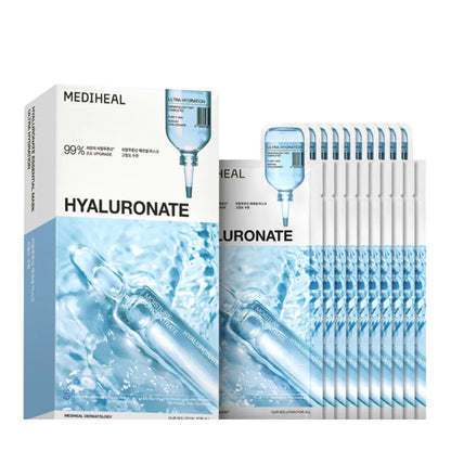 MEDIHEAL Hyaluronate Essential Mask Ultra Hydration 24ml x 10 pcs