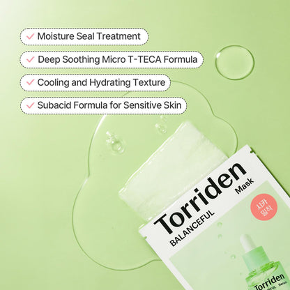 Torreden Green Centella facial mask 10 pieces