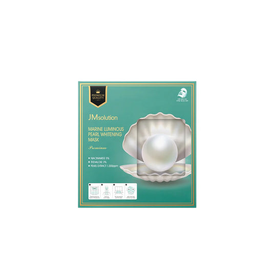 JM Solution Marine Luminous Pearl Whitening Mask 5PCS（JM Solution 白珍珠面膜 ）