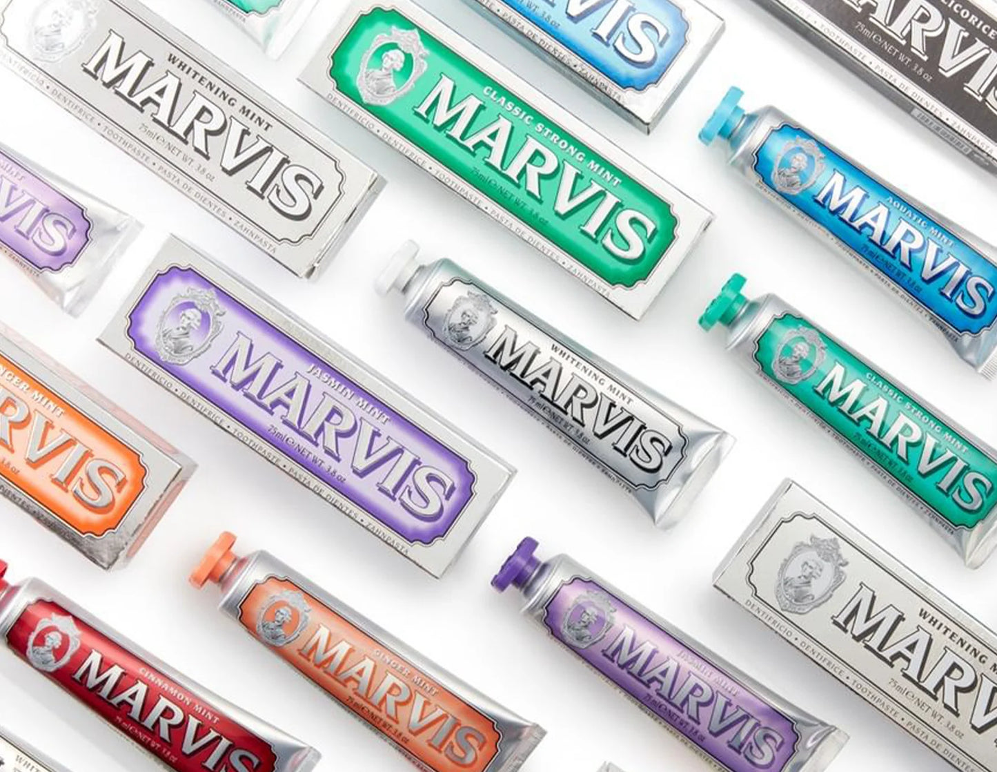 MARVIS Luxury Toothpaste Collection – Botanical, Mint, and Dessert-Inspired Flavours
