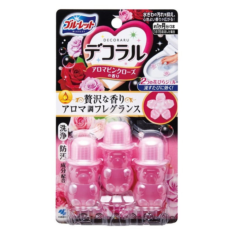 KOBAYASHI Bluelet Decoral Toilet Gel Cleaner 7.5g x 3pcs