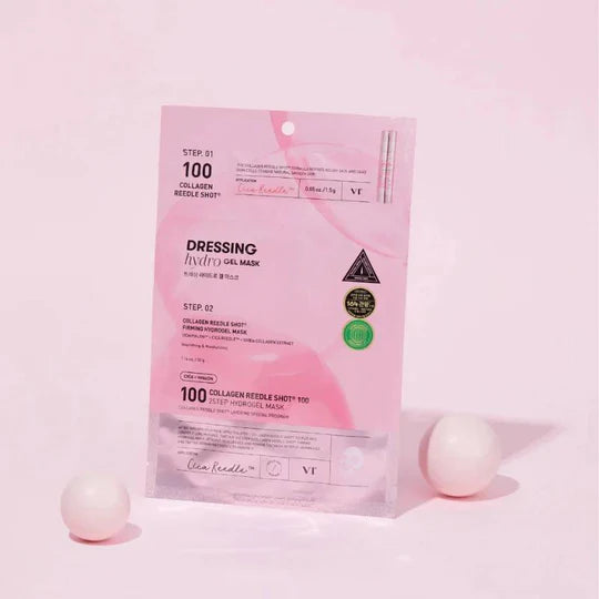 VT Reedle Shot 2-Step Sheet Mask Moisturizing & Smoothing Pink 4Pcs