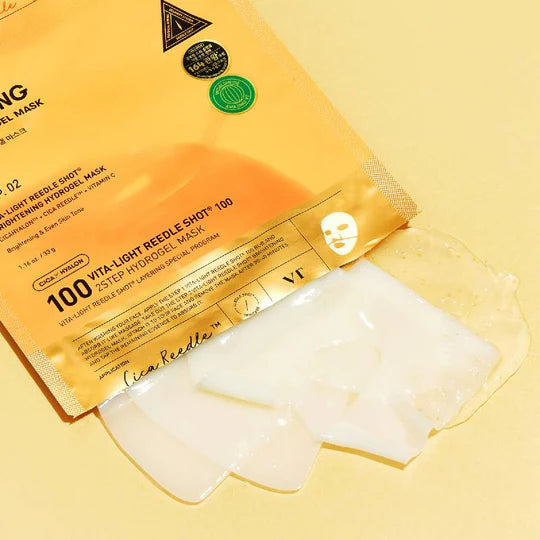 VT Reedle Shot 2-Step Sheet Mask Soothing & Brightening Orange 4Pcs
