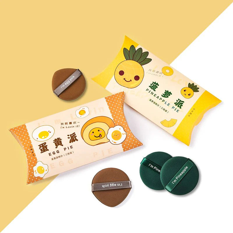 Yaozhi Egg Pie Dual-Sided Beauty Sponge 3-Pack