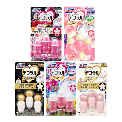 Kobayashi Bluelet Decoral Toilet Gel Petals-(3 pieces)