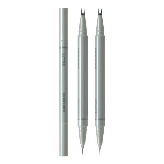 Gellas Ultra-Fine Dual-Claw Eyeliner Pen – Y02 Gray Brown
