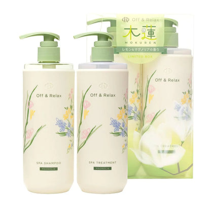 OFF & RELAX Spring Limited Shampoo & Treatment Set Lemon Magnolia 460ml + 460ml