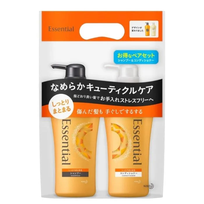 Kao Essential Moisturizing Shampoo & Conditioner Set 480ml