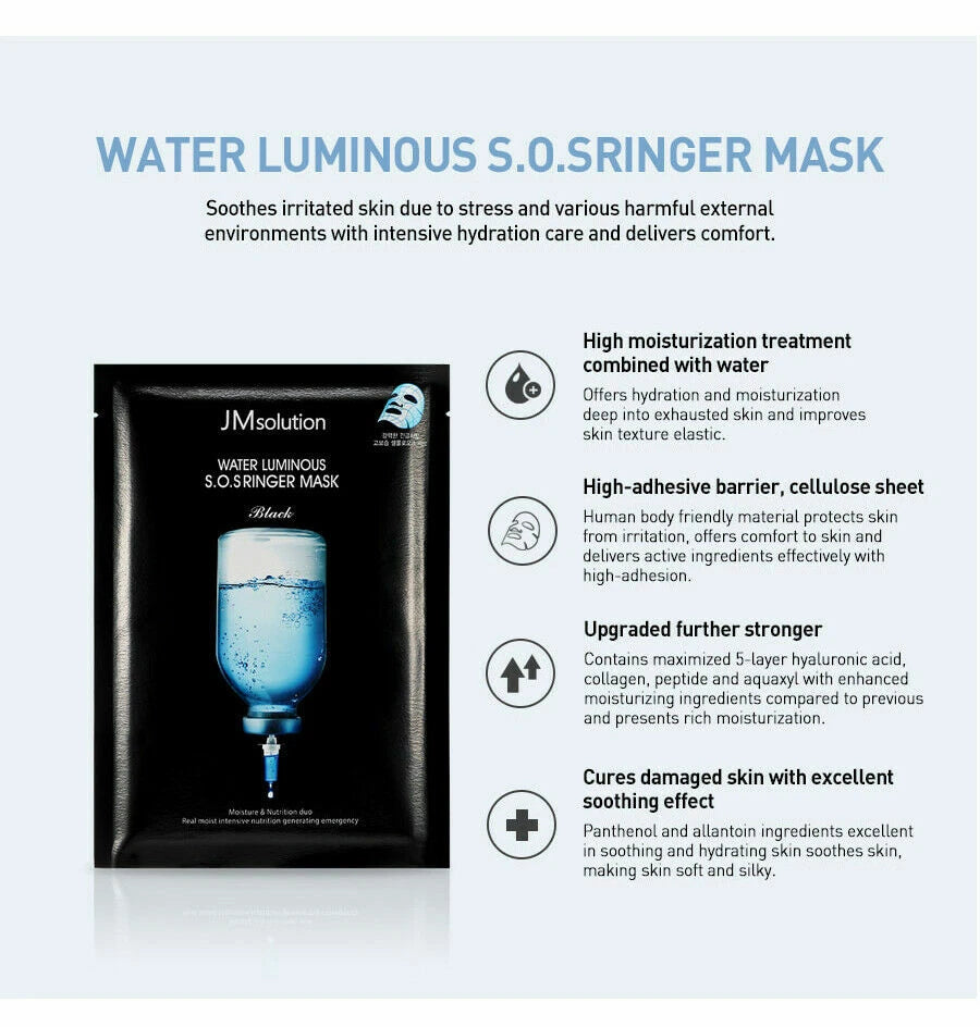 JM Solution Water Luminous S.O.S Ringer Mask 5PCS