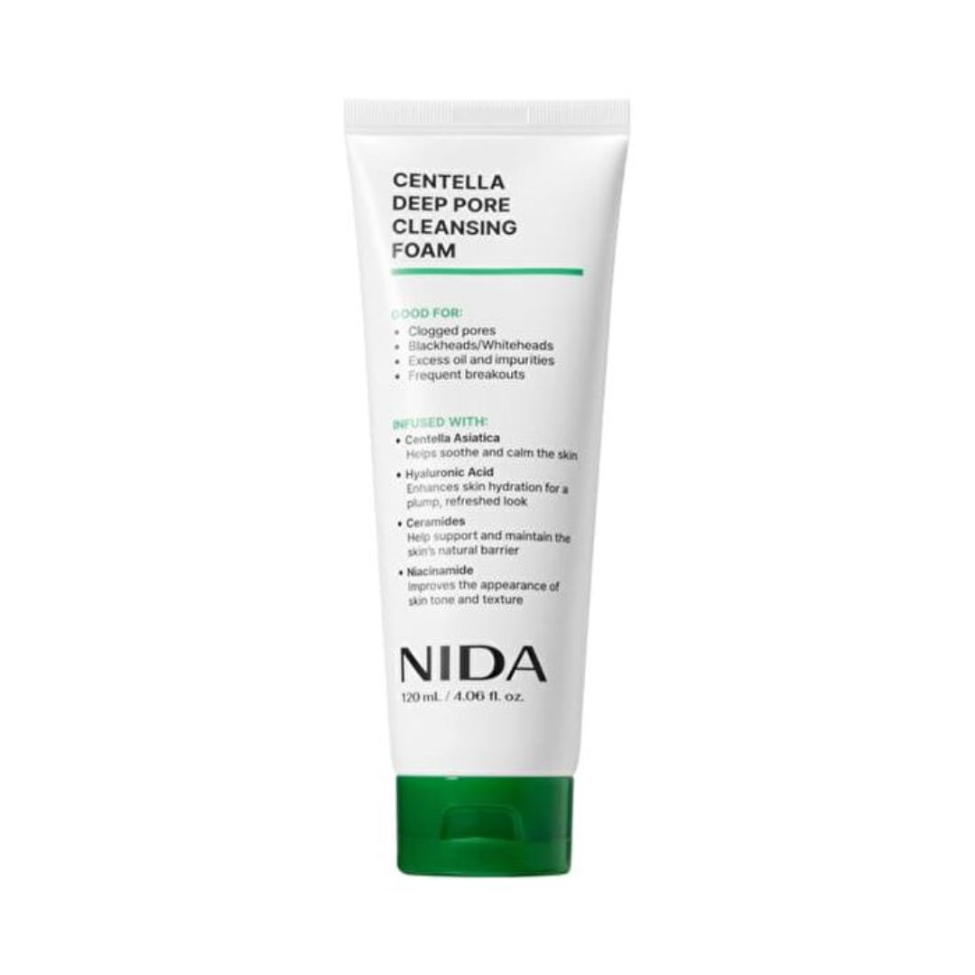 NIDA Centella Deep Pore Cleansing Foam 120ml