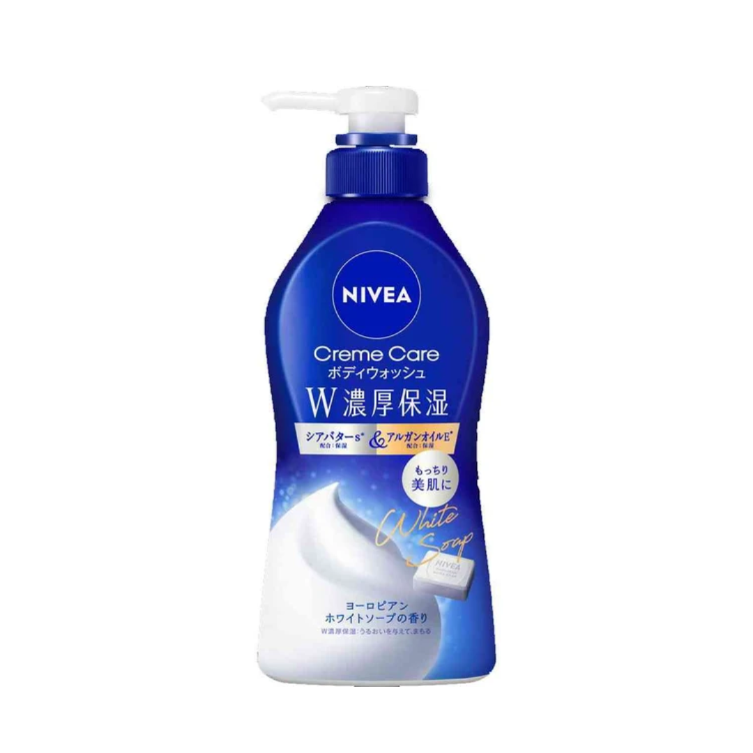 NIVEA Double Rich Moisturising Body Wash White Soap 460ml