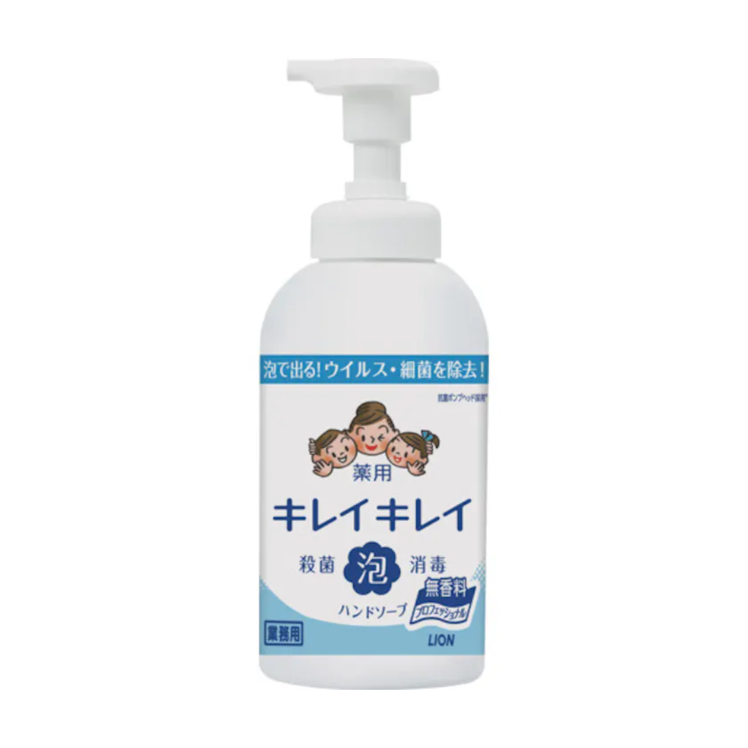 LION KireiKirei Medicated Foaming Hand Soap Pro Fragrance-Free 550ml