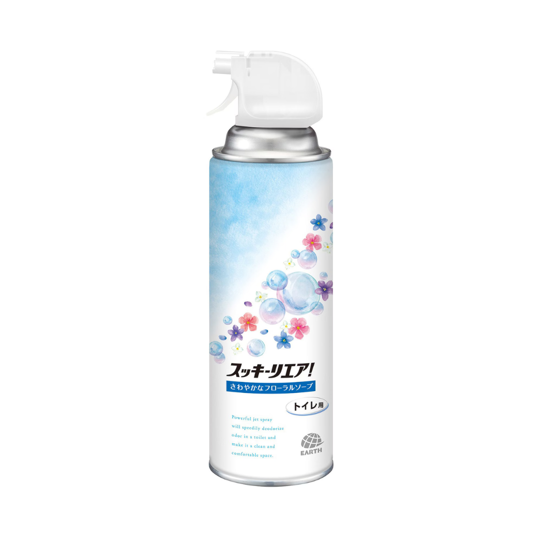 EARTH Toilet Deodorising Fragrance Spray Fresh Floral Soap 350ml