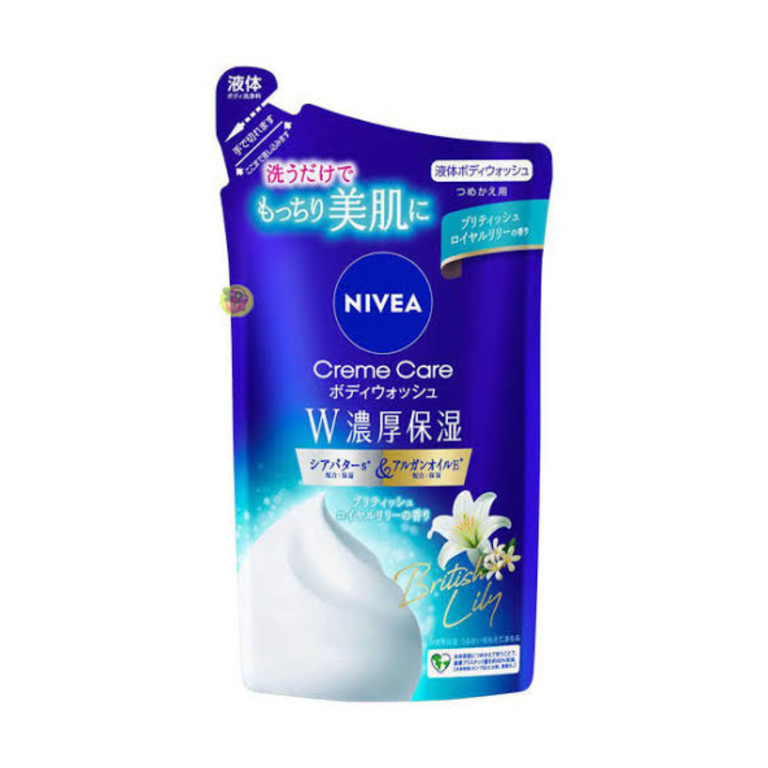 NIVEA Double Rich Moisturising Body Wash Lily Refill 340ml