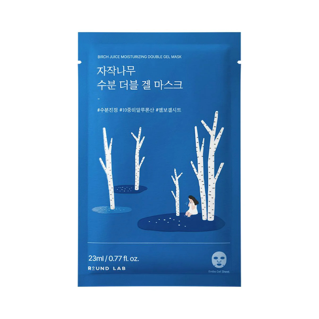 Round Lab - Birch Juice Moisturizing Double Gel Mask 23ml
