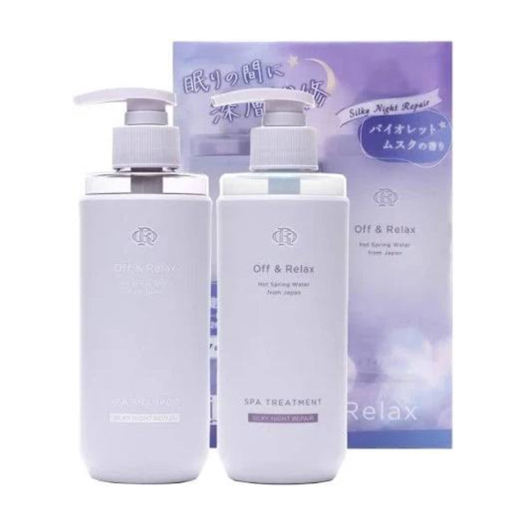 OFF & RELAX Silky Night Repair Shampoo & Treatment Set 260ml + 260ml
